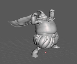 gordura buu Dragão bola 3d modelo fatbuu esfera dragão majin dbz jogos brinquedos 3d print model - Mito3D