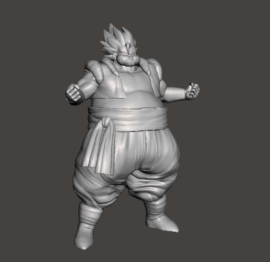 grasa gogeta 3d modelo continuar pelota dbz edad esfera dragón juegos juguetes 3D print model - Mito3D