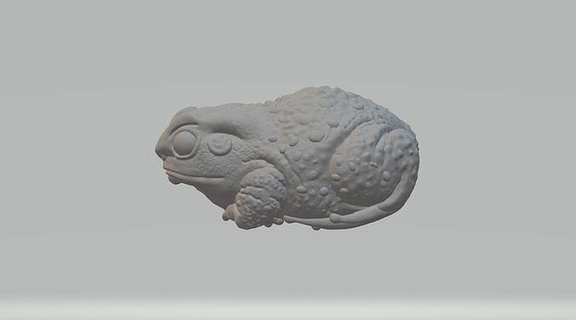 şişman karakurbağası kurbağa 3d Yazdır model heykel amfibiler Netsuke Sanat heykeller hayvan yaratık Evcil Hayvan Arkadaş minyatür masaüstü dnd 32mm 75mm tanıdık önceden desteklenen yazdırılabilir 3d print model - Mito3D