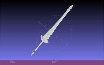 fate lancelot berserker sword printable assembly 3d printing replica costume cosplay fantasy anime games toys 3d print model - Mito3D