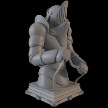 destino cavaleiro classe xadrez peça fatezero personalizadas corpo escultura 3dprinting 3dprint anime estilizado impressão imprimível gilgamesh arte deco blindado pesado jogos brinquedos borda 3d print model - Mito3D
