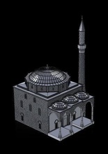 conquistador mesquita arquitetura pristina chuang otomano histórico velho maomé cami fatihhan imperial seljuk casa 3d print model - Mito3D
