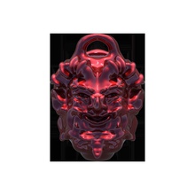 faun kolye baş yüz mitoloji yaratık fantezi hayali sırıtarak sanat heykeller 3d print model - Mito3D