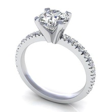 fausto bonilla diamond ring jewel gem engagement wedding jewellery silver jewelry gold engagem fashion sterling pendant necklace beauty earrings pendants rings 3d print model - Mito3D