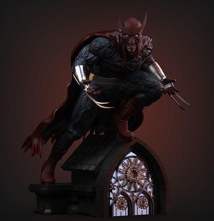 fausto estatua capa aparecer consorcio inactivo anti héroe cómic comicart heroe oscuro diablo demonio infierno oscuridad pasatiempo bricolaje diy 3d print model - Mito3D