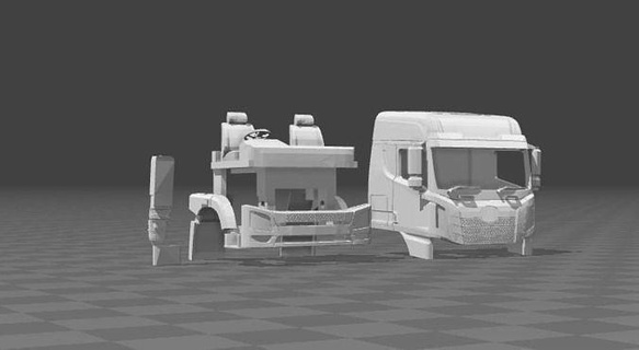 faw jh6 veicolo camion 3dptint h0 hgminiatura passatempo Fai settore automobilistico 3d print model - Mito3D