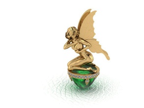 fay peri kolye faerie fae periler cin goblinler ork fantezi elf kadın canavar elf altın mücevher elmas takı 3d print model - Mito3D