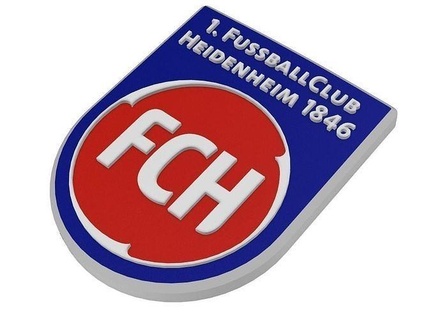 fc Heidenheim mur signe Bundesliga Football football Allemagne logo emblème badge intérieur décoration fifa art 3d conception imprimable panneaux 3d print model - Mito3D