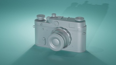 fed 3 3d impressão modelo câmera vintage filme ótico fotografia retro soviético ussr cam tecnologia passatempo faça 3d print model - Mito3D