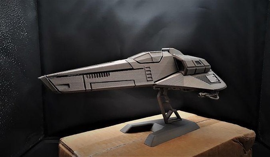 feisar limpiar estación juegos vehículo aeronave lanzadera videojuego espacio ciencia ficción Arte juguetes 3d print model - Mito3D