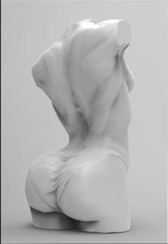 corpo feminino a arte o escultura highpoly lowpoly esculturas pessoas nude poli estátua deco teste ainda normal mapa humanos de abstração perícia niples 3d print model - Mito3D