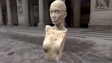 weibliche Büste die Frau weiblich asset drucken Skulptur Kunst Skulpturen 3d print model - Mito3D