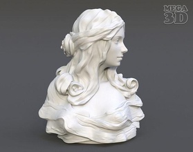 fêmea fracasso estátua 220527 escultura arte menina mulher mulheres clássico cara cabeça figura grego decoração retrato deco esculturas 3d print model - Mito3D