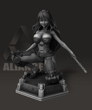 female cyborg - concept design robot woman fantasy girl mechanical future toycollectible fiction 3dprinting mech 3dstatue science anime manga toy figure statue art sculptures 3d print model - Mito3D