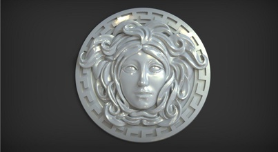 female face jewerly art girl woman character pendant sculpt cnc jewelry 3d print model - Mito3D