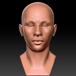 hembra cara personaje humano mujer niña anatomía realismo realista esculpir cuerpo blanco alto escuela politécnica detalle zbrush juego promedio base Arte esculturas 3d print model - Mito3D