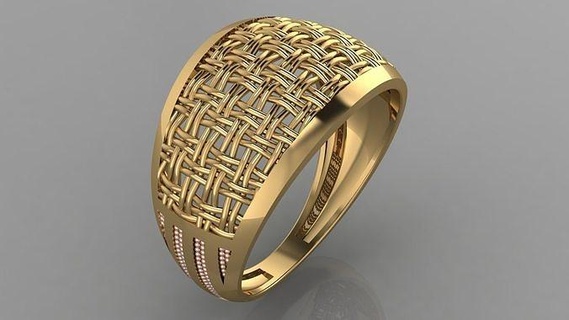 female fashion ring 09 - ready print gold jewelry silver printable jewel jewellery engagement engagem hand beauty rings 3d print model - Mito3D