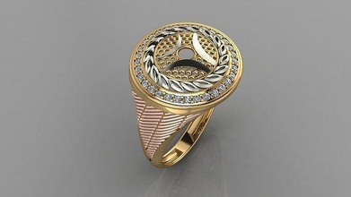 female fashion ring 11 - ready to print beauty diamond gold silver woman printable platinum gem brilliant hand resin mould jewelry rings 3d print model - Mito3D
