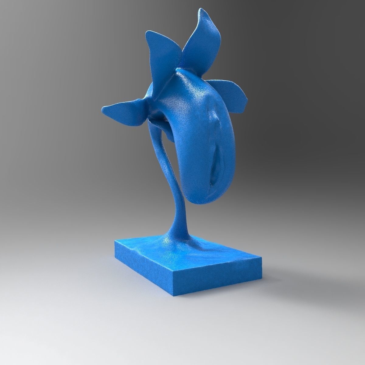 fêmea flor of fertilidade escultura arte vagina útero reprodutivo genitália ovários genital flowe mulher vida plantar esculturas 3D print model - Mito3D