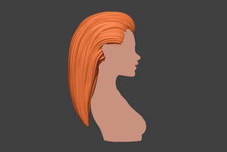 de cheveux des femmes 2 art caractère la femelle jeune fille coiffure l'homme sculpture femme sculptures 3d print model - Mito3D