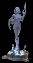 weiblich heiligenschein spartanisch licht rüstung 3d drucken modell wissenschaft fiktion scifi sci fi frau sexy soldat super kennzeichen spiele militär passen mech tafel spielzeuge 3d print model - Mito3D