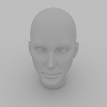 female head face man 3d printable women game games toys 3d print model - Mito3D