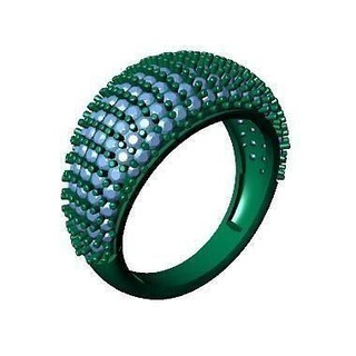 female ring pavering femalering jewelery silverring goldring jewelry rings stl 3d print model - Mito3D
