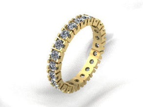 femminile anello gioielli diamante gemma gioiello oro anelli stampabile di diamanti moda d'oro engagem la sterlina matrimonio e bellezza argento brillante fidanzamento diamant 3d print model - Mito3D