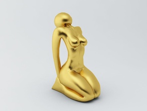 femmina scultura 3 modello 3d oggetto signora donna figurina carattere printready stampabile arte sculture 3d print model - Mito3D