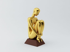 feminino escultura 4 a arte mulher garota senhora figurine 3d modelo objecto coisa estátua esculturas 3d print model - Mito3D