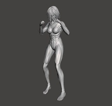 female titan 3d model annie leonhart aot attack games toys shingeki no kyojin 3d print model - Mito3D