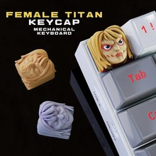 hembra titán Annie tecla 3d mecánico teclado aot snk femenino shingeki kyojin ataque Cereza mx 3d print model - Mito3D
