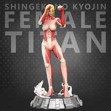 kadın titan stl snk aot annie leonhart 3dprint saldırgan shingeki kyojin vermek montaj heykel anime sanat heykeller 3d print model - Mito3D