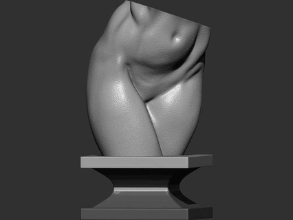 kadın gövde 3d Yazdır model bacak anatomi vücut ayak solgun insan Kadın kemik dolaşım lenfatik kas sinirli iskelet karakter heykeller Sanat 3d print model - Mito3D