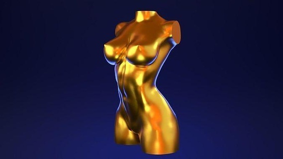 fêmea tronco deco 3 arte retro mulher corpo estátua decoração fracasso glorioso peito adiante quads menina anatomia esculturas muscular músculo musculatura 3d print model - Mito3D