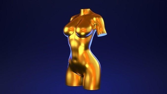 femmina torso deco 5 arte corpo donna decorazione ragazza anatomia fallimento glorioso petto avanti quad sculture 3d print model - Mito3D