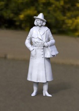 kadın kadına sanat Bayan insan retro vücut heykeller 3d print model - Mito3D