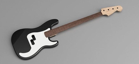 fender precision bass cad model guitar cnc luthier lutherie hobby diy 3d print model - Mito3D