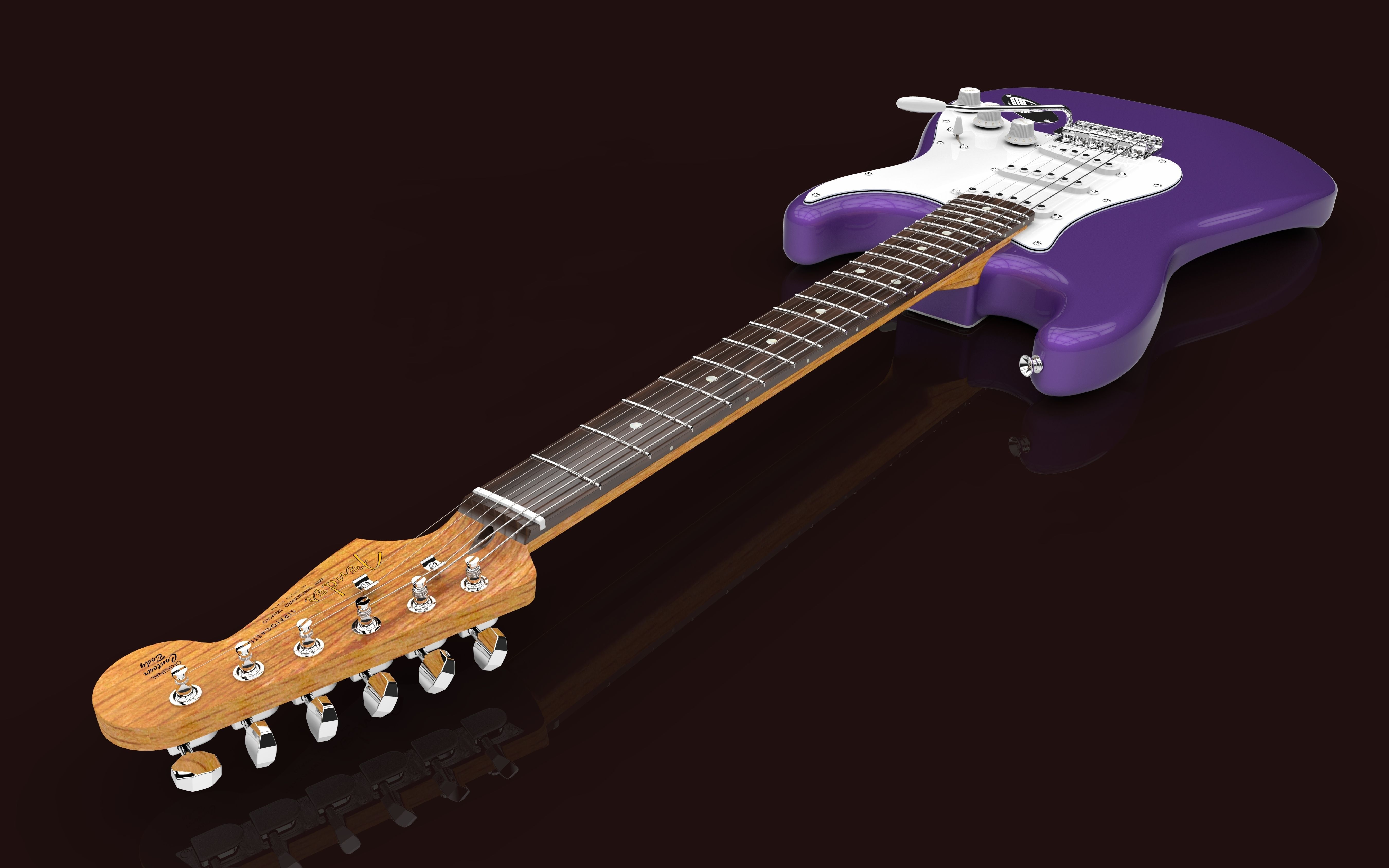 aile stratocaster musique classique guitare instrument loisir diy 3D print model - Mito3D