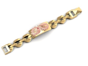 fengshui dragon bracelets men 2020 jewelry fashion accessories gold diamond man woman women unisex design ring 3d print model - Mito3D