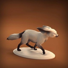 rezene tilki 3d baskı hayvan şirin çöl yaratık şekil vermek heykel minyatür yaban hayatı doğa memeli kürk oyuncak yazdırılabilir yazdır karikatür heykeller sanat 3d print model - Mito3D
