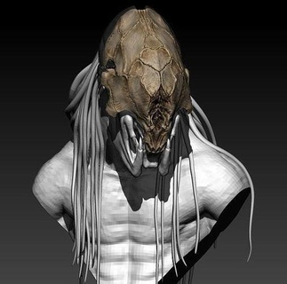 salvaje depredador máscara presa Arte esculturas 3d print model - Mito3D