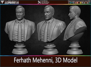 ferhath mehenni 3d bust statue figurine collection collectible print printing politics model figure games toys 3d print model - Mito3D