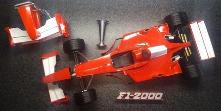 ferrari f2000 - stl files f1 car formula driver model scale schumacher michael barrichello 2000 hobby diy automotive 3d print model - Mito3D