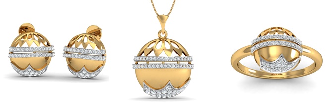 festival fashion earring - pendant ring set jewelry diamond silver platinum jewel printable brilliant sterling beauty engagement bracelet gold ruby apparel sapphire diamant necklace bangle rings 3d print model - Mito3D