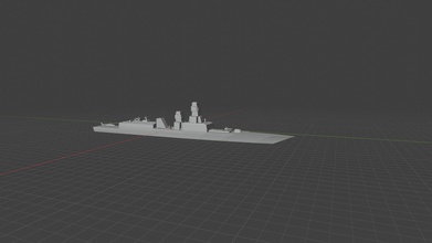 ffg 6000a militaire naval frégate arme embarcation loisir DIY 3d print model - Mito3D