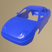 fiat coupé pininfarina 1998 stampabile corpo macchina separato parti fessura 1 10 scalextric tamiya rc miniz crawler kyosho 3d print model - Mito3D