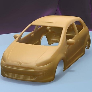 fiat Punto Evo 3 door 2010 yazdırılabilir araba vücut kapı yuva ölçülü Tamiya rc miniz kontrol tarayıcı Ninco Kyosho scx eksenel oyunlar oyuncaklar oyun Aksesuarlar 3d print model - Mito3D