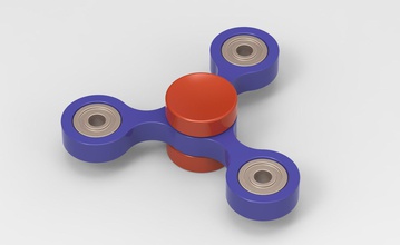 zappeln spielzeug metall kinder finger sport spiel beschäftigt chrom glasiert ausrüstung stahl rotieren spiele spielzeuge 3d print model - Mito3D