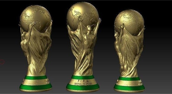 fifa mundo taza 2022 FIFA Copa Mundo fútbol Mundial Katar Deportes 3dlogo realista diseño logo deporte argentina Arte esculturas 3d print model - Mito3D